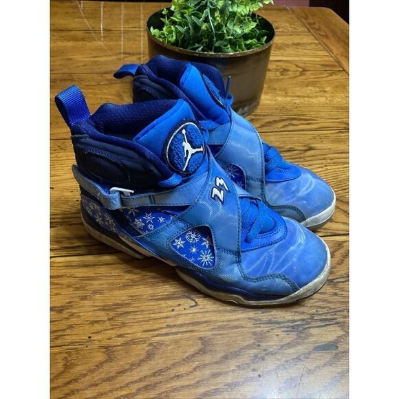 KID'S Jordan 8 Retro 'Snow Blizzard' (GS) Size 4Y - Picture 1 of 11